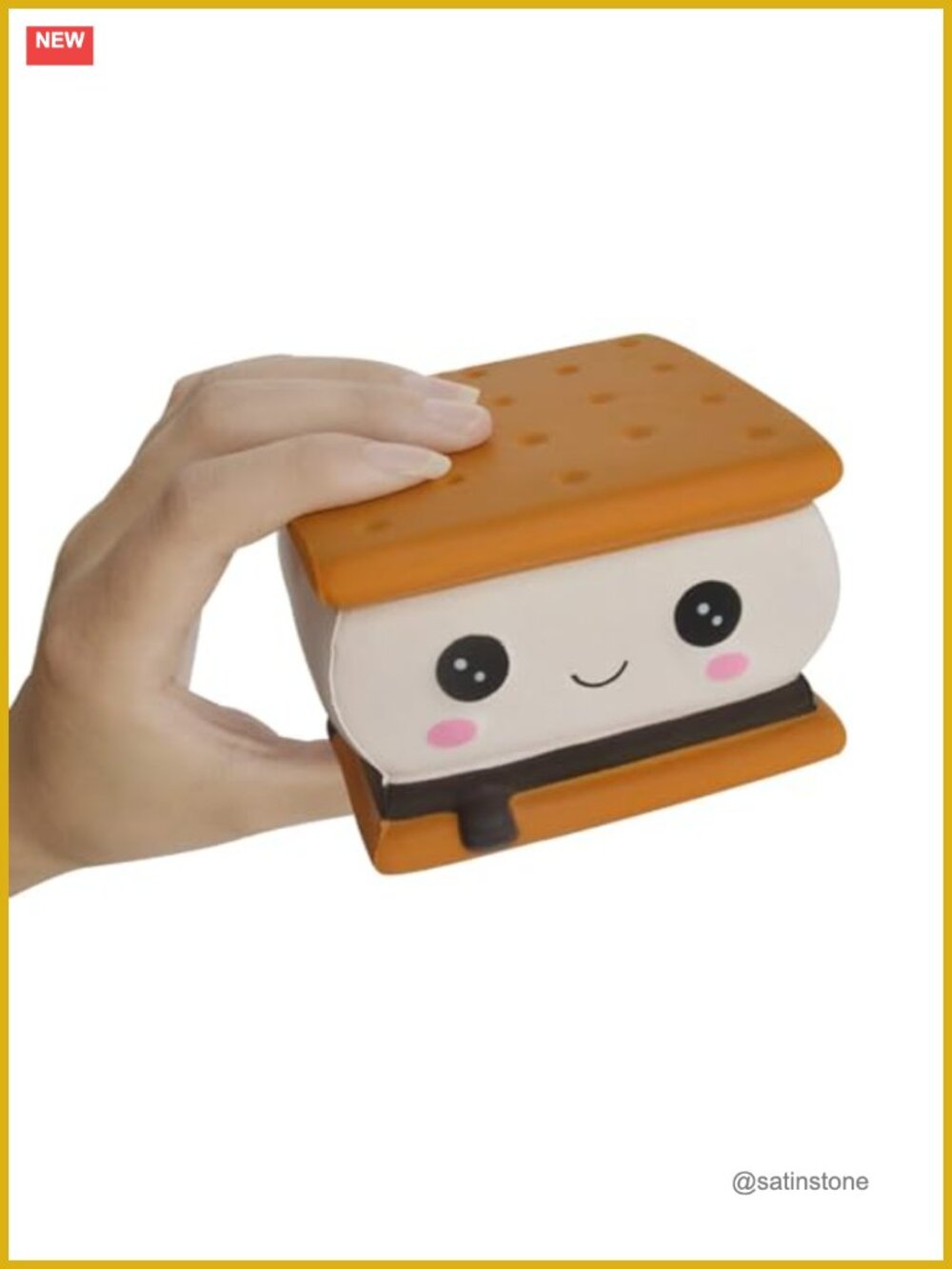 Kawaii Smore Squishy Slow Rising Stress Relief Toy PU Foam